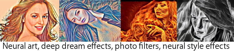 neural art, deep dream effects, photo filters, dreamscope